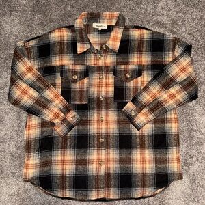 Plaid Button-Up Shacket